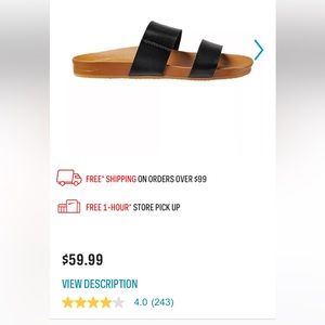 Reef’s Cusions Two Strap Slide Sandals!